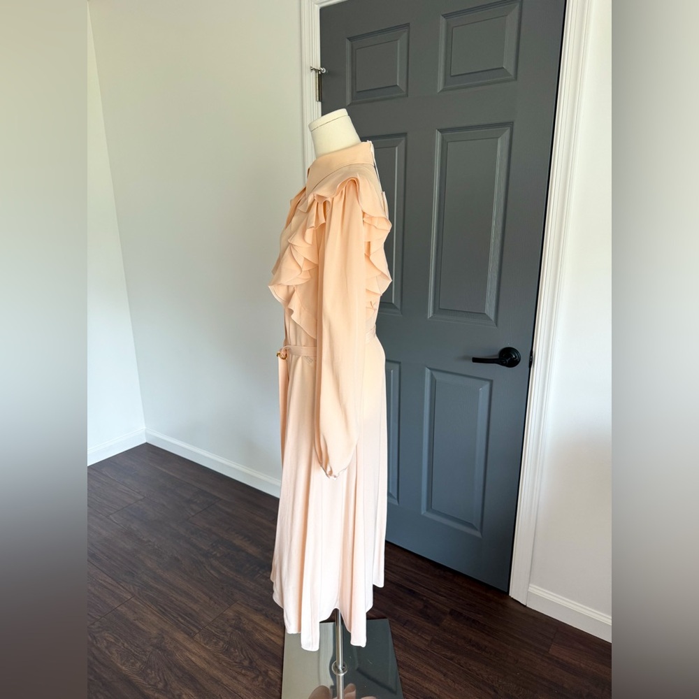 Chloe Crêpe De Chine Midi-Dress - Picture 5 of 10